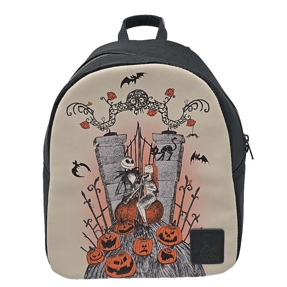 Loungefly Jack & Sally Graveyard NEW Nightmare Before Christmas Mini‎ Backpack